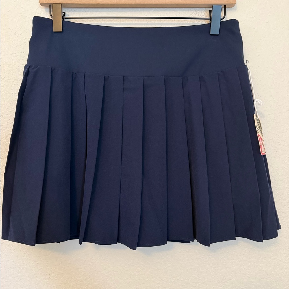 Tommy Bahama Navy Pleated Skort